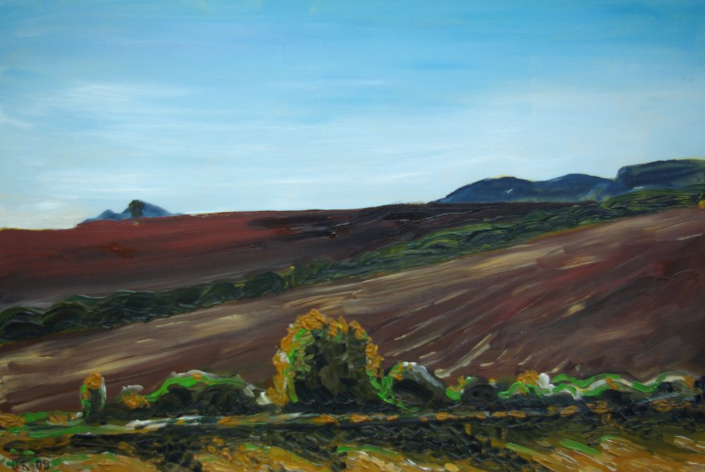 2009 — (29) Krajina v okolí Velehradu, A,O,S, 26x39cm